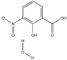 3-Nitrosalicylic acid monohydrate 结构式