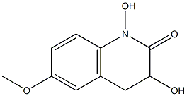 3,4-Dihydro-1,3-dihydroxy-6-methoxyquinolin-2(1H)-one 结构式
