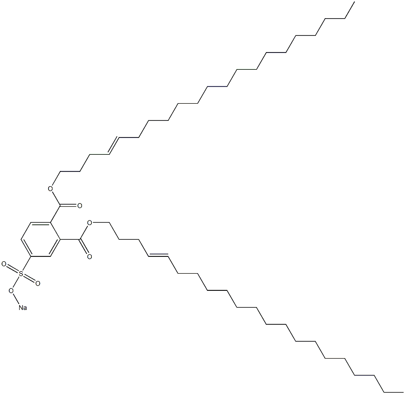 4-(Sodiosulfo)phthalic acid di(4-henicosenyl) ester 结构式