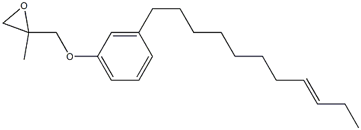 3-(8-Undecenyl)phenyl 2-methylglycidyl ether 结构式