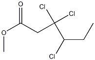 3,3,4-Trichlorocaproic acid methyl ester 结构式