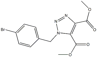 1-(4-Bromobenzyl)-1H-1,2,3-triazole-4,5-dicarboxylic acid dimethyl ester 结构式