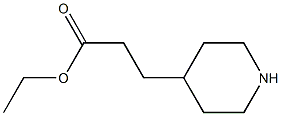 3-(4-Piperidyl)propionic acid ethyl ester 结构式