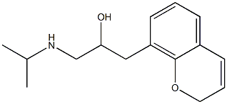1-(2H-1-Benzopyran-8-yl)-3-(isopropylamino)propan-2-ol 结构式