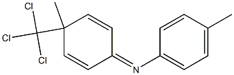 N-[4-(Trichloromethyl)-4-methyl-2,5-cyclohexadiene-1-ylidene]-4-methylaniline 结构式