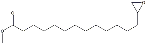 14,15-Epoxypentadecanoic acid methyl ester 结构式