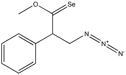 3-Azido-2-phenylselenopropanoic acid methyl ester 结构式