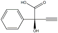 [R,(-)]-2-Hydroxy-2-phenyl-3-butynoic acid 结构式