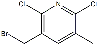 2,6-Dichloro-3-methyl-5-(bromomethyl)pyridine 结构式
