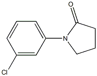 1-(3-Chlorophenyl)-2-pyrrolidone 结构式