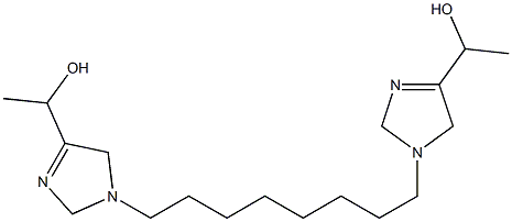 1,1'-(1,8-Octanediyl)bis(3-imidazoline-4,1-diyl)bisethanol 结构式