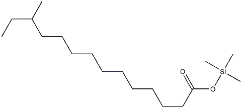 12-Methyltetradecanoic acid trimethylsilyl ester 结构式