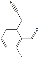 3-Methyl-2-formylbenzeneacetonitrile 结构式