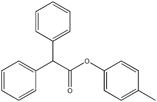 2,2-Diphenylacetic acid (4-methylphenyl) ester 结构式