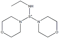 Dimorpholino(ethylamino)sulfonium 结构式