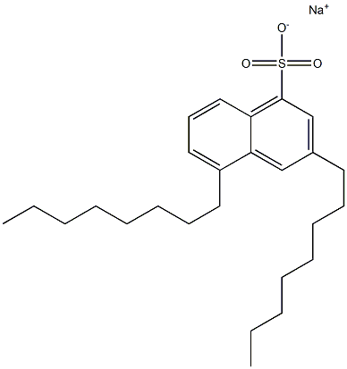 3,5-Dioctyl-1-naphthalenesulfonic acid sodium salt 结构式