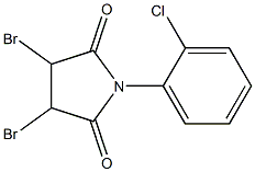 1-(2-Chlorophenyl)-3,4-dibromopyrrolidine-2,5-dione 结构式