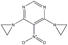 4,6-Bis(1-aziridinyl)-5-nitropyrimidine 结构式