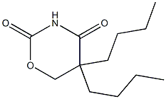5,6-Dihydro-5,5-dibutyl-2H-1,3-oxazine-2,4(3H)-dione 结构式