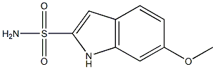 6-Methoxy-1H-indole-2-sulfonamide 结构式