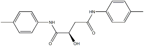 [R,(+)]-2-Hydroxy-N,N'-di(p-tolyl)succinamide 结构式