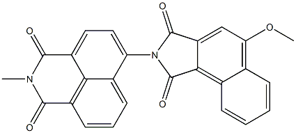 N-[(2,3-Dihydro-2-methyl-1,3-dioxo-1H-benzo[de]isoquinoline)-6-yl]-4-methoxynaphthalimide 结构式