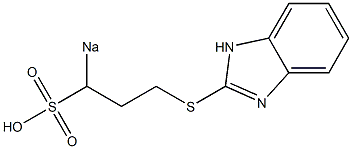 2-(3-Sodiosulfopropylthio)-1H-benzimidazole 结构式