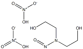 2,2'-(Nitrosoimino)diethanol dinitrate 结构式