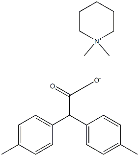 Bis(p-methylphenyl)acetic acid 1,1-dimethylpiperidinium-4-yl ester 结构式