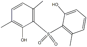 2,2'-Dihydroxy-3,6,6'-trimethyl[sulfonylbisbenzene] 结构式