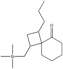 3-Propyl-1-(trimethylsilylmethyl)spiro[3.5]nonan-5-one 结构式