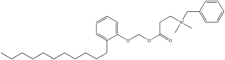 N,N-Dimethyl-N-benzyl-N-[2-[[(2-undecylphenyloxy)methyl]oxycarbonyl]ethyl]aminium 结构式