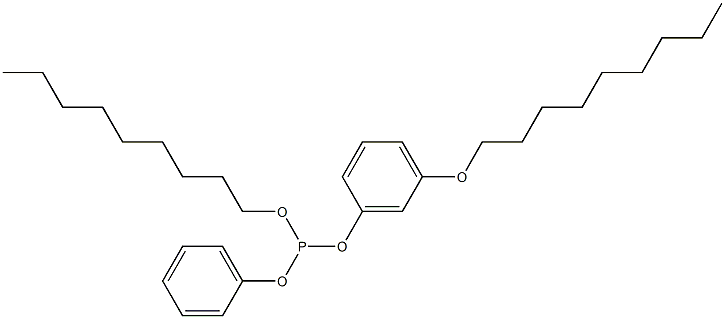 Phosphorous acid 5-(nonyloxy)nonyldiphenyl ester 结构式