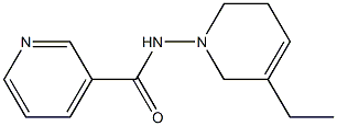 1-(3-Pyridylcarbonylamino)-5-ethyl-1,2,3,6-tetrahydropyridine 结构式
