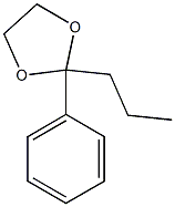 2-Phenyl-2-propyl-1,3-dioxolane 结构式