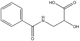 (-)-3-(Benzoylamino)-D-lactic acid 结构式