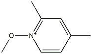 2,4-Dimethyl-1-methoxypyridinium 结构式