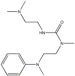 1-(2-Dimethylaminoethyl)-3-methyl-3-[2-(methylphenylamino)ethyl]urea 结构式