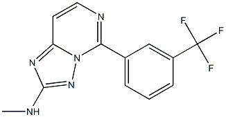 2-Methylamino-5-[3-trifluoromethylphenyl][1,2,4]triazolo[1,5-c]pyrimidine 结构式