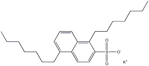 1,5-Diheptyl-2-naphthalenesulfonic acid potassium salt 结构式