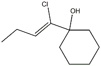 1-(1-Chloro-1-butenyl)-1-cyclohexanol 结构式