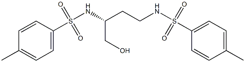 (-)-N,N'-[(R)-1-(Hydroxymethyl)trimethylene]bis(p-toluenesulfonamide) 结构式