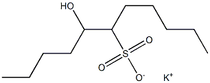 5-Hydroxyundecane-6-sulfonic acid potassium salt 结构式