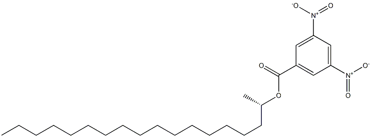 (+)-3,5-Dinitrobenzoic acid (S)-1-methylheptadecyl ester 结构式