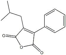 3-(2-Methylpropyl)-4-phenylfuran-2,5-dione 结构式