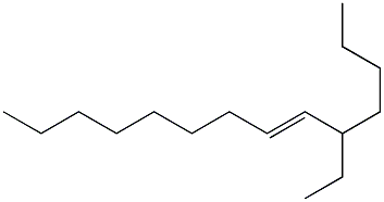 (4E)-3-Butyl-4-dodecene 结构式