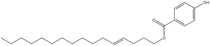 4-Hydroxybenzoic acid 4-hexadecenyl ester 结构式