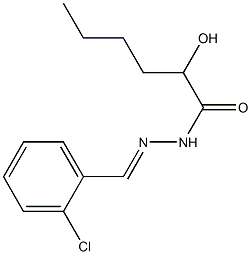 N'-(2-Chlorobenzylidene)2-hydroxyhexanoic acid hydrazide 结构式