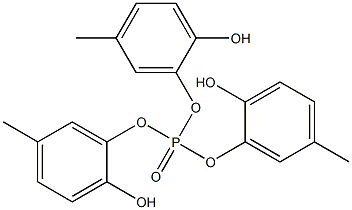 Phosphoric acid tri(2-hydroxy-5-methylphenyl) ester 结构式