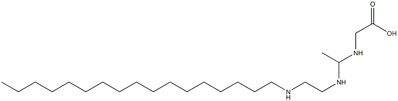 N-[1-[2-(Heptadecylamino)ethylamino]ethyl]glycine 结构式